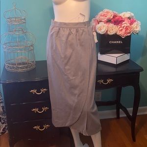 Vintage 1980s Harve Benard Wool Wrap Skirt